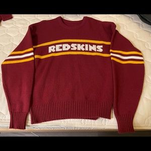 Cliff Engle Redskins football team sweater size large Joe Gibbs style